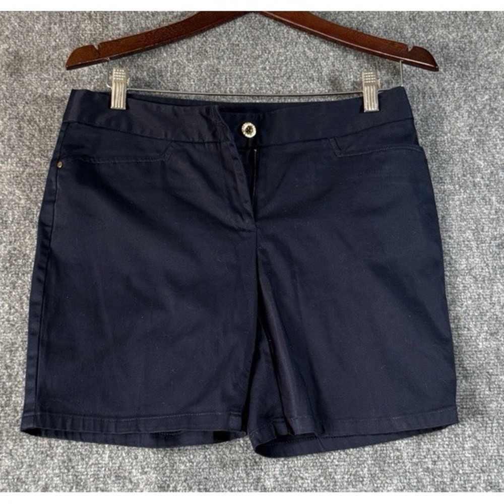 Jones New York Signature blue Chino Shorts Women's Size 4 Stretch